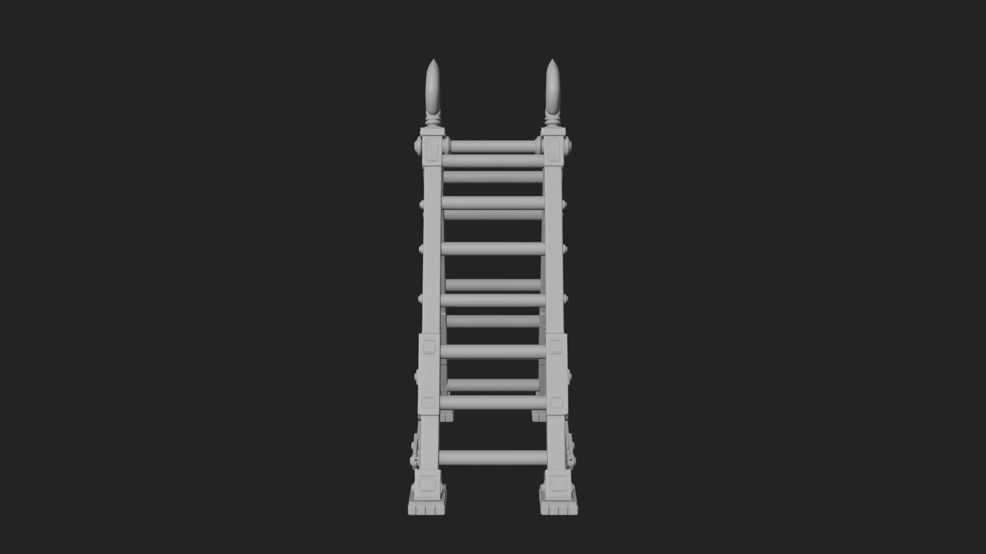 Siege Scaling Ladder Model Design 4 3D Print Model 3D Model