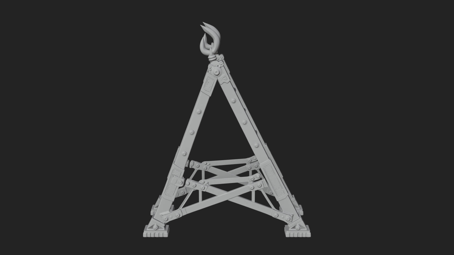 Siege Scaling Ladder Model Design 4 3D Print Model 3D Model