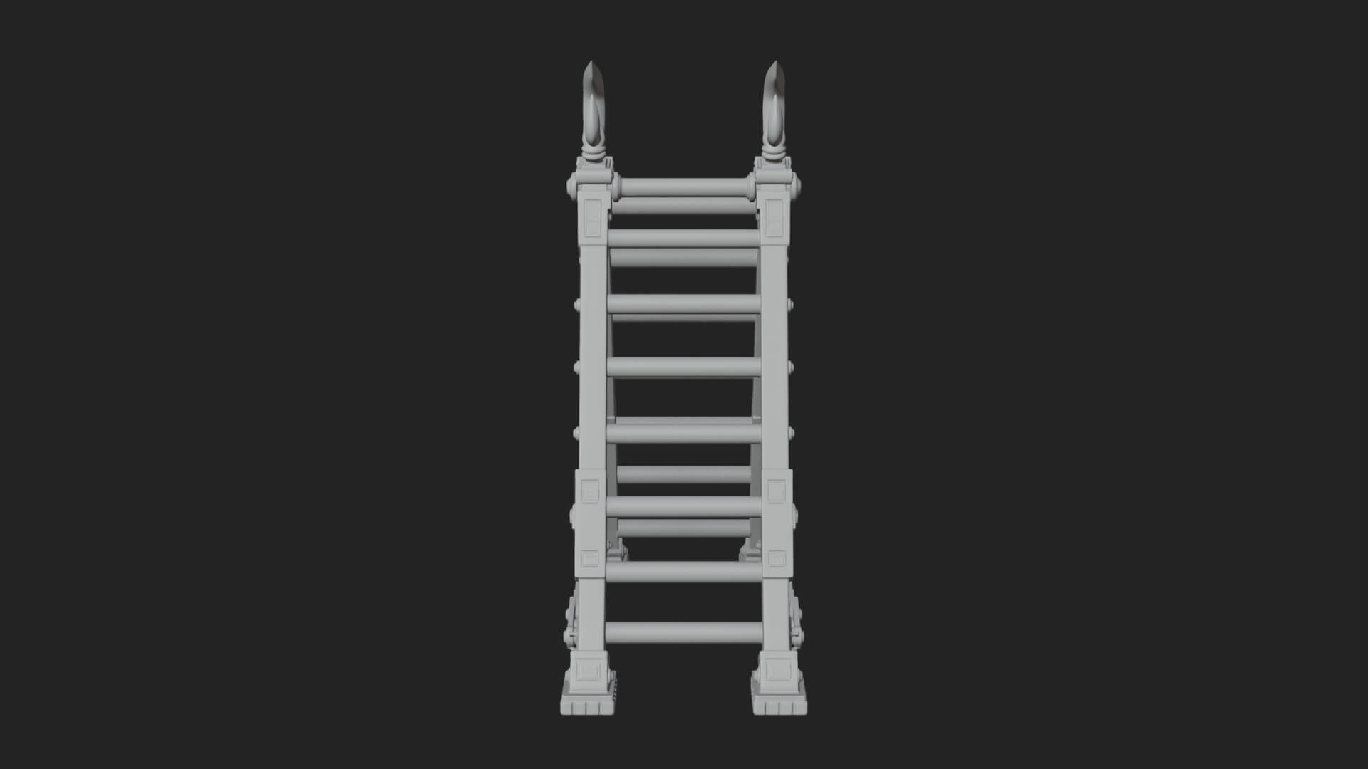Siege Scaling Ladder Model Design 4 3D Print Model 3D Model