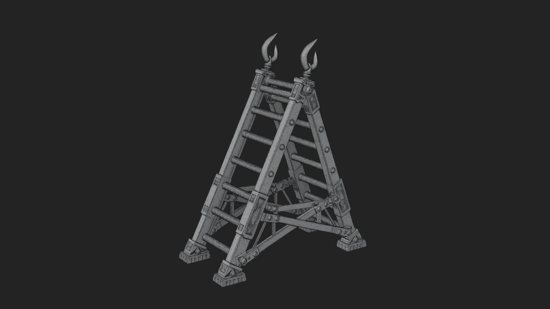 Siege Scaling Ladder Model Design 4 3D Print Model 3D Model