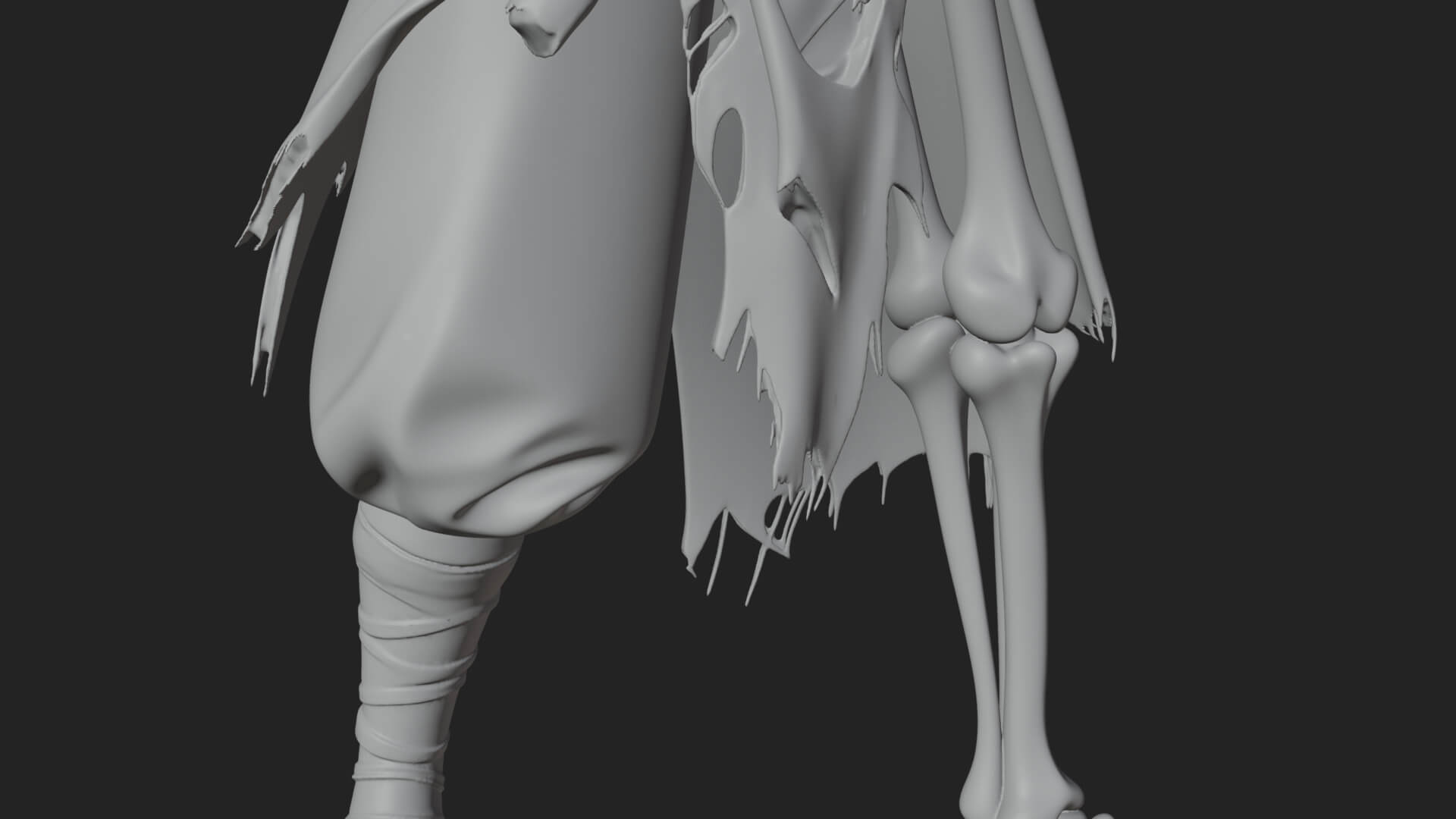 Skeleton Archer Statue Design 4 3D Print Model 3D Model