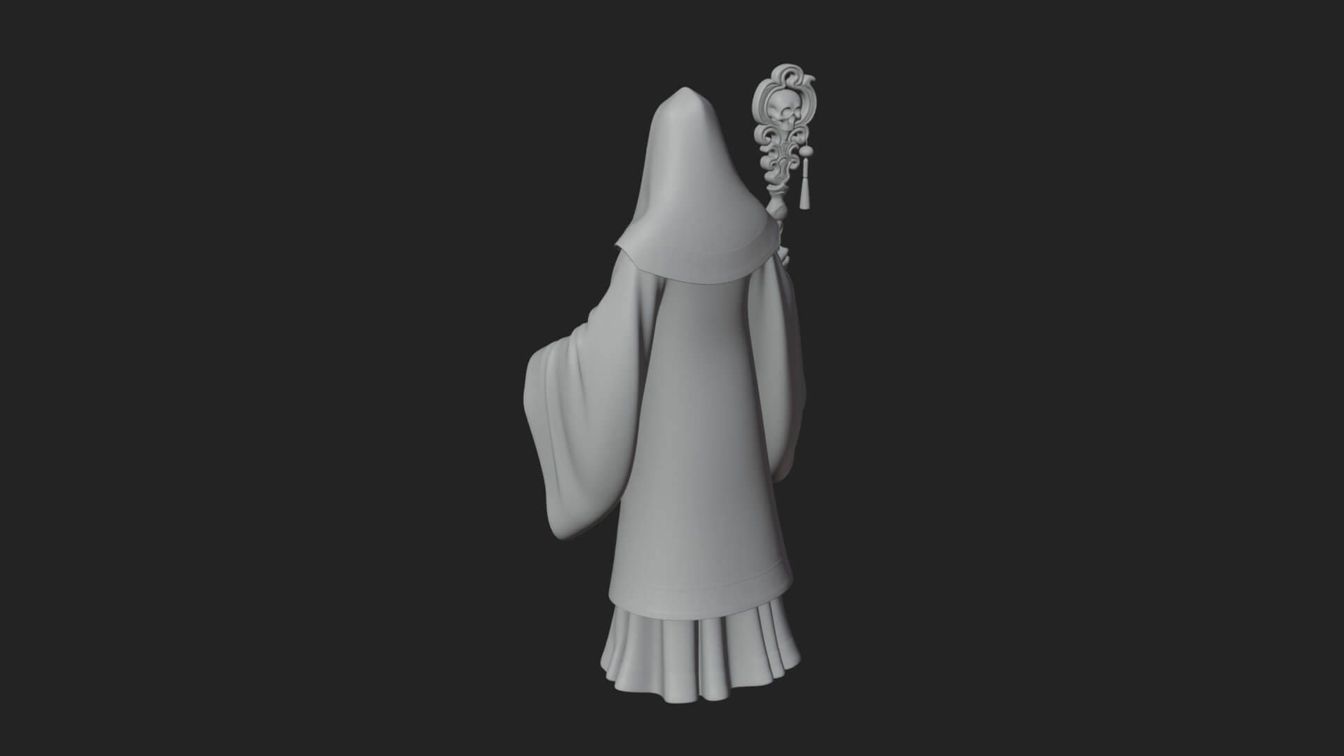 Skeleton Bishop Statue Design 7 3D Print Model 3D Model