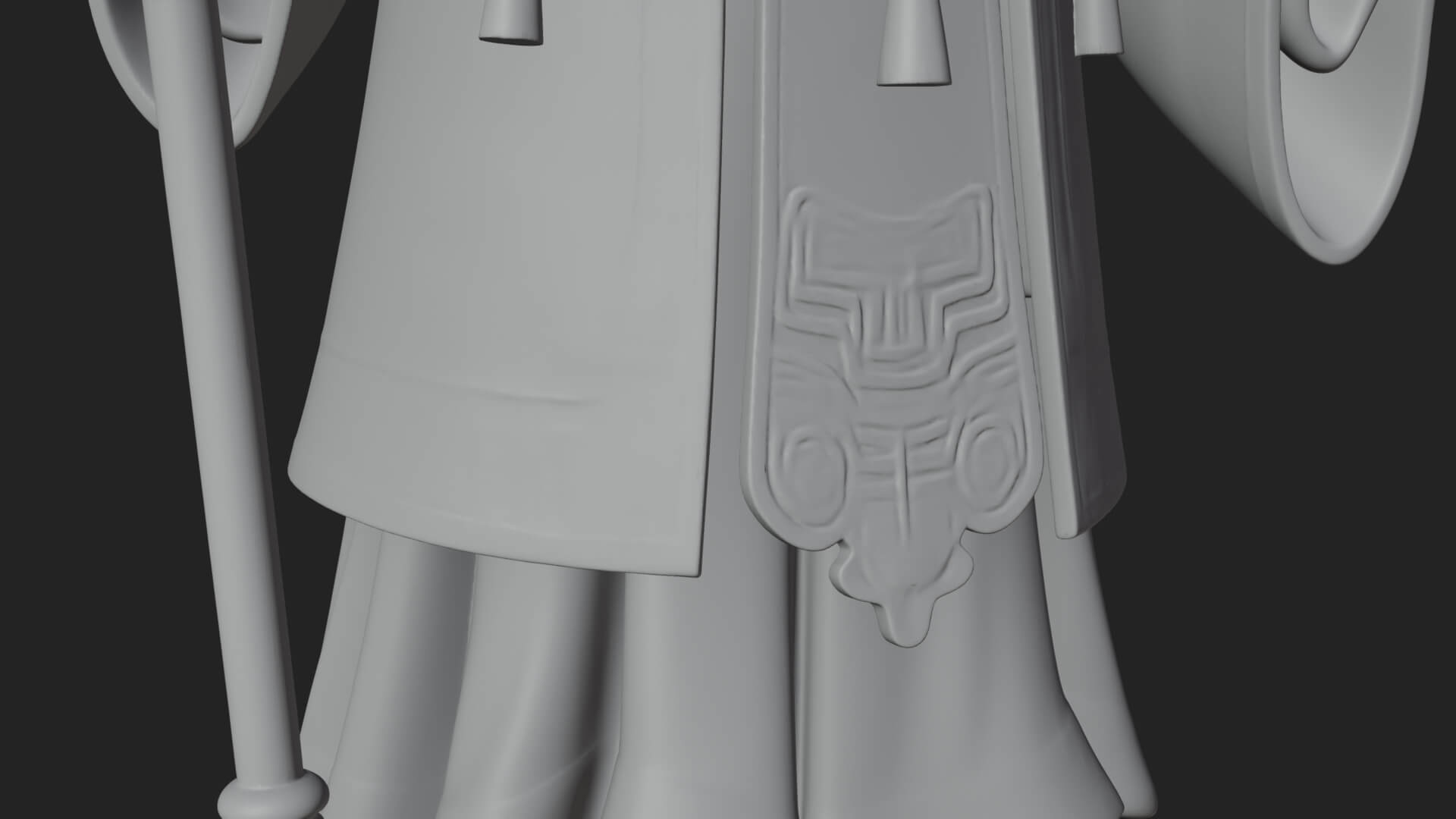 Skeleton Bishop Statue Design 7 3D Print Model 3D Model