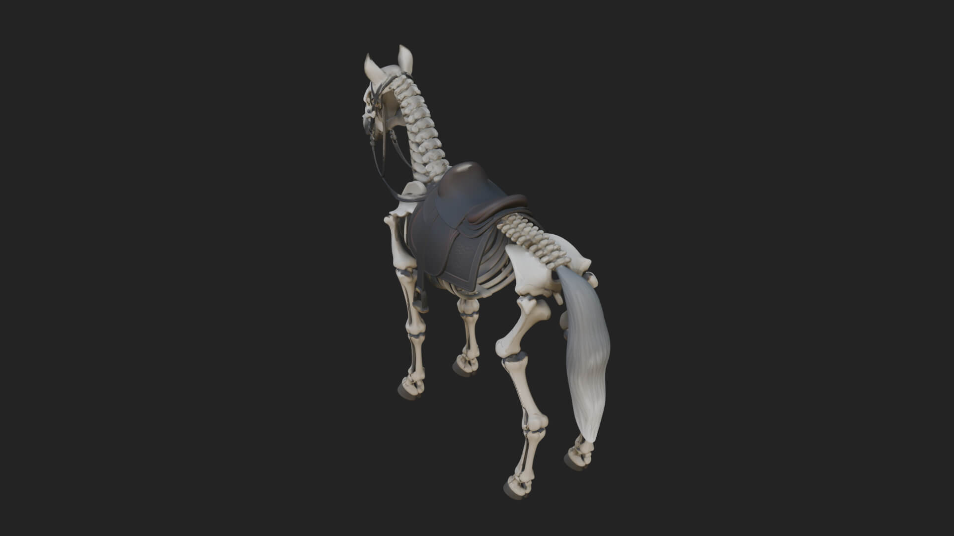 Skeleton Horse Statue Design 1 3D Print Model 3D Model
