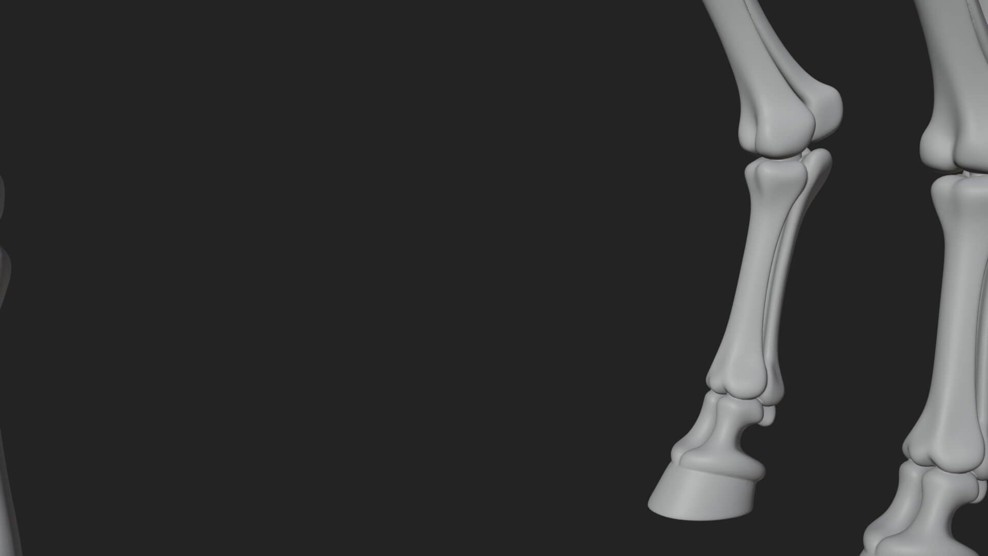 Skeleton Horse Statue Design 1 3D Print Model 3D Model