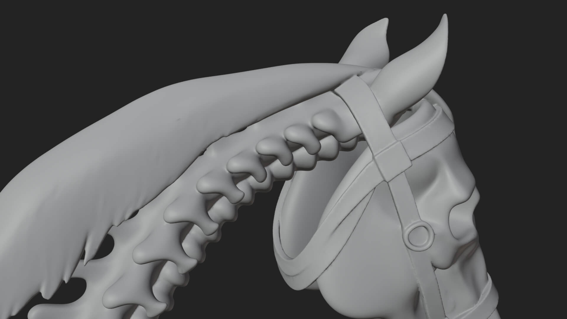 Skeleton Horse Statue Design 3 3D Print Model 3D Model