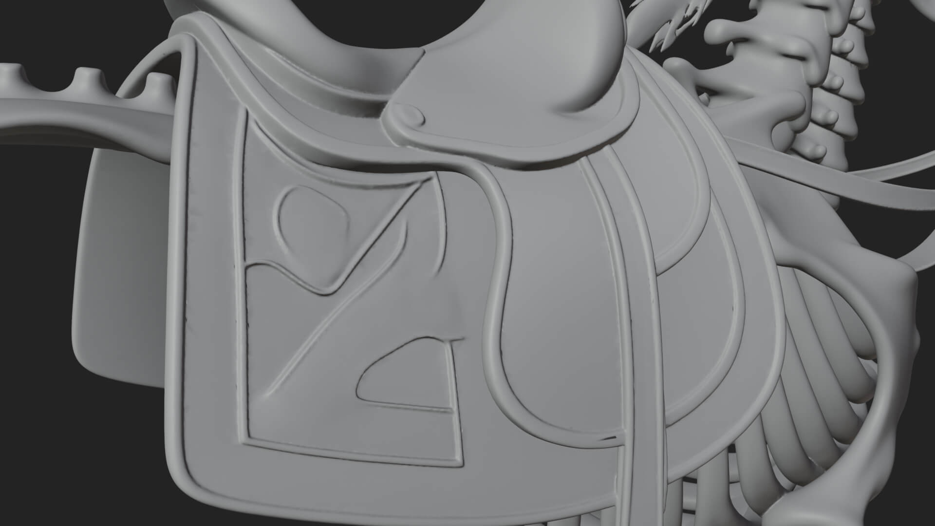 Skeleton Horse Statue Design 4 3D Print Model 3D Model