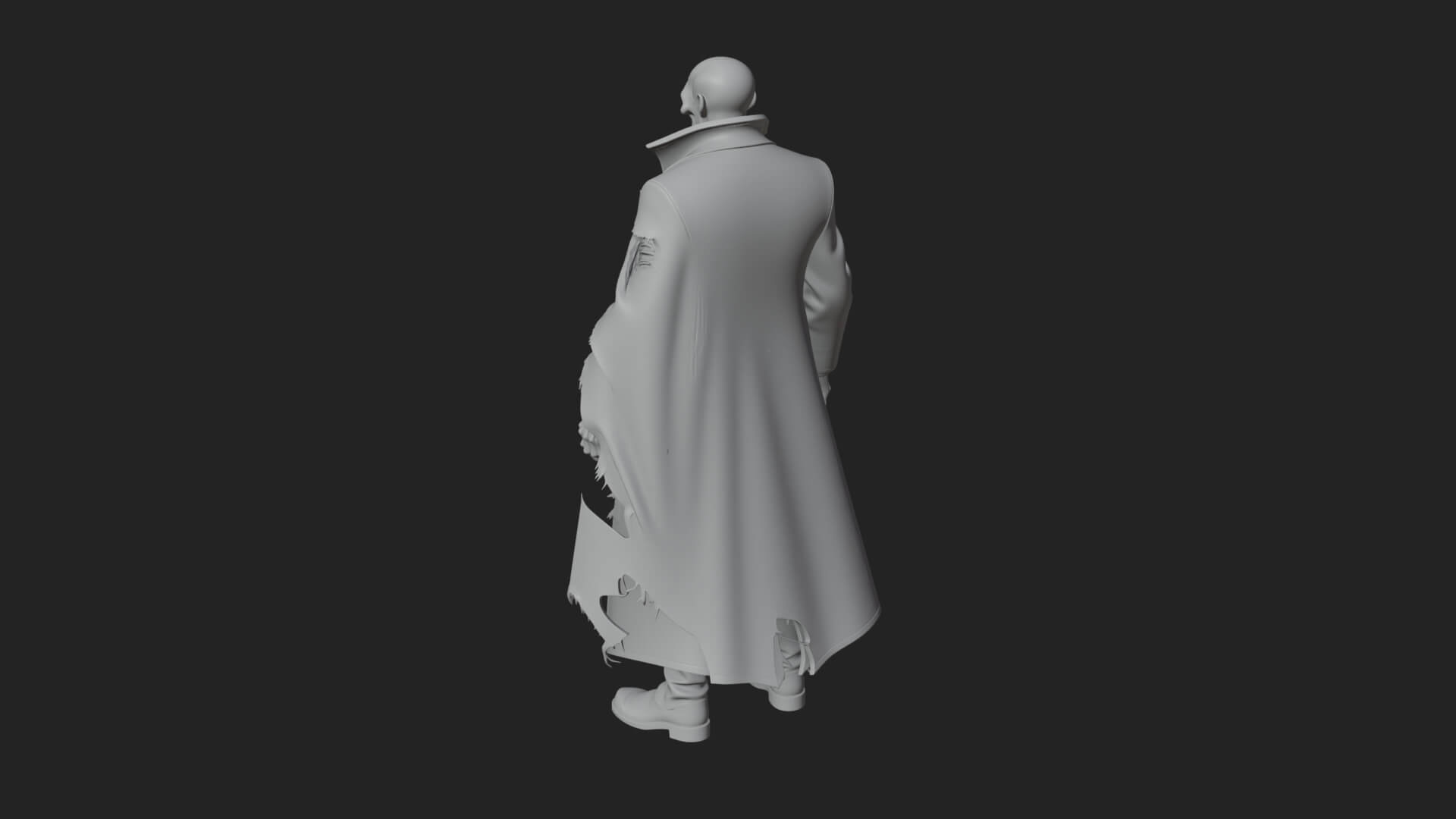 Skeleton in Suit Statue Design 1 3D Print Model 3D Model
