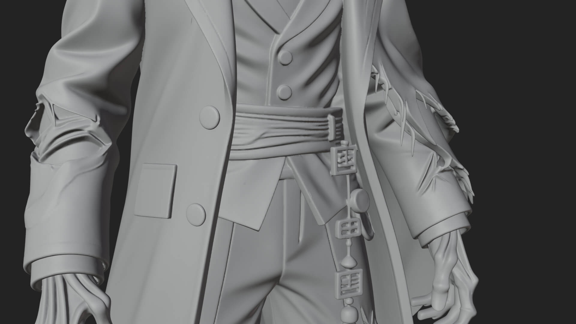 Skeleton in Suit Statue Design 1 3D Print Model 3D Model
