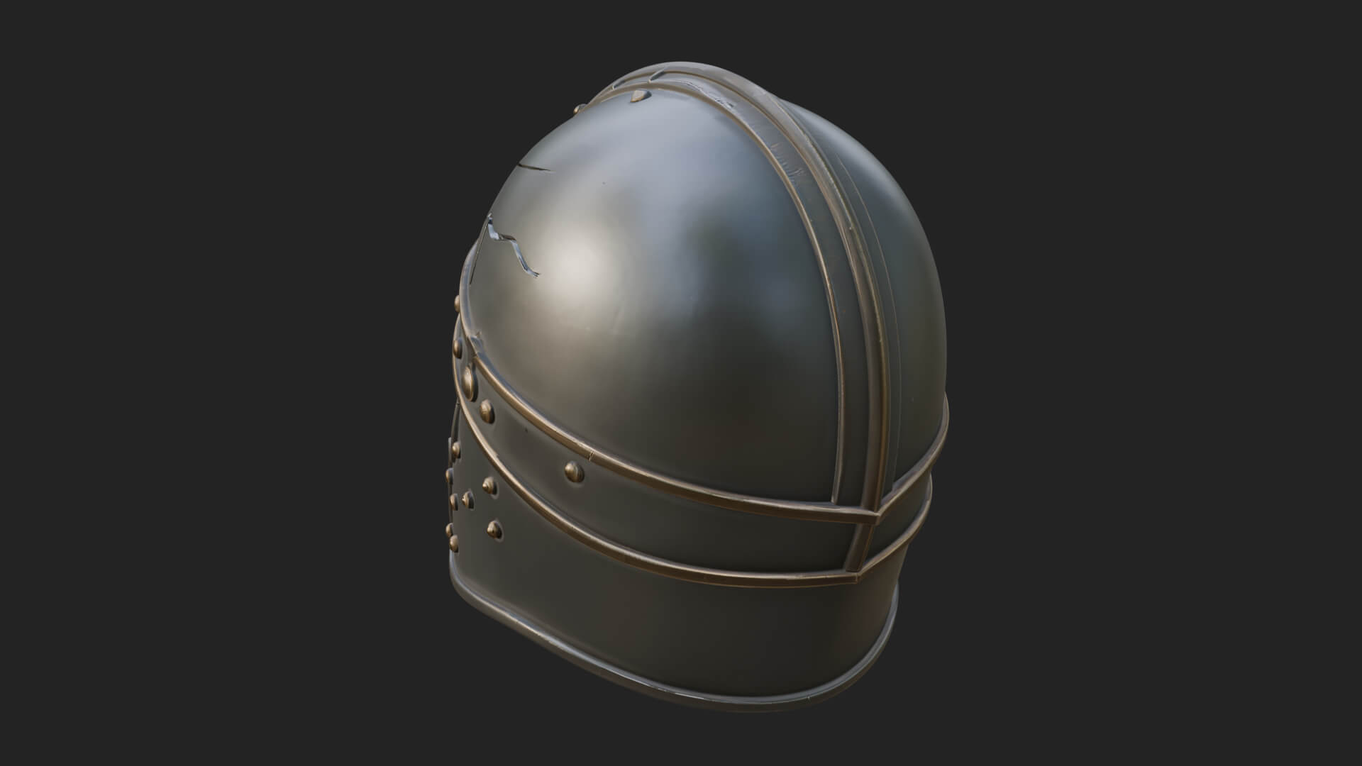 Skeleton Knight Bust Statue Design 7 3D Print Model 3D Model