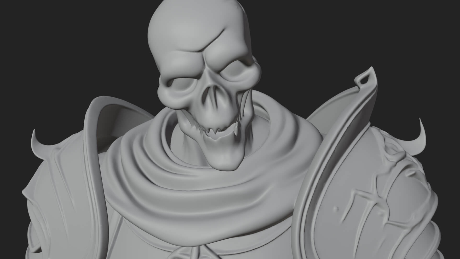 Skeleton Knight Statue Design 10 3D Print Model 3D Model