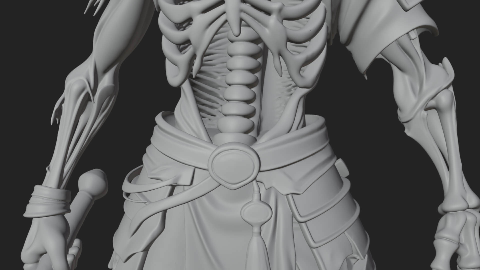 Skeleton Knight Statue Design 11 3D Print Model 3D Model