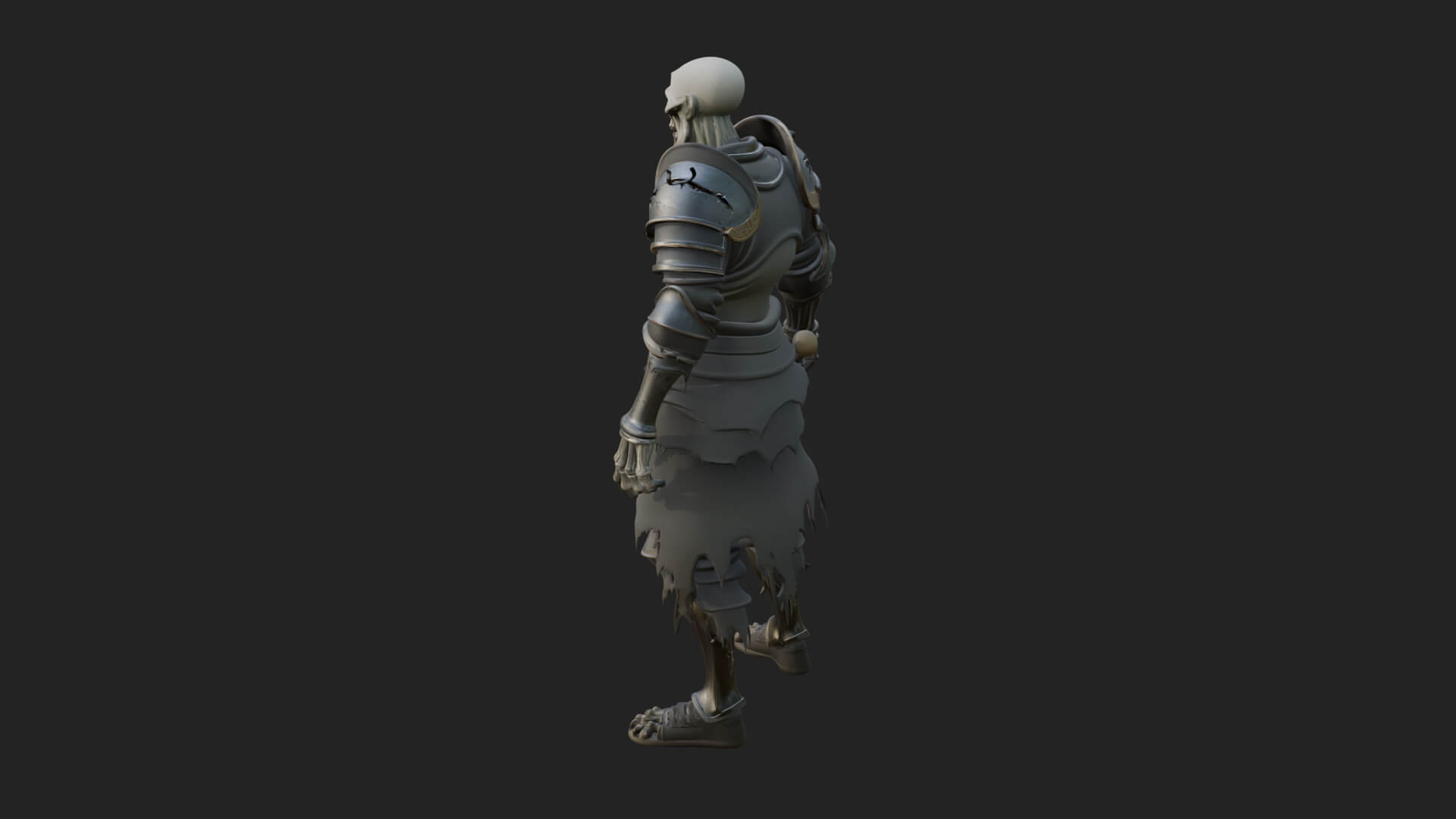 Skeleton Knight Statue Design 12 3D Print Model 3D Model