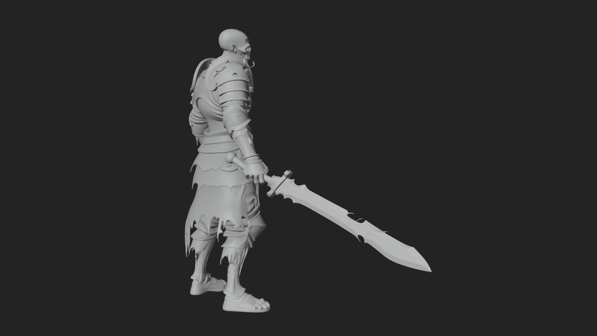 Skeleton Knight Statue Design 12 3D Print Model 3D Model