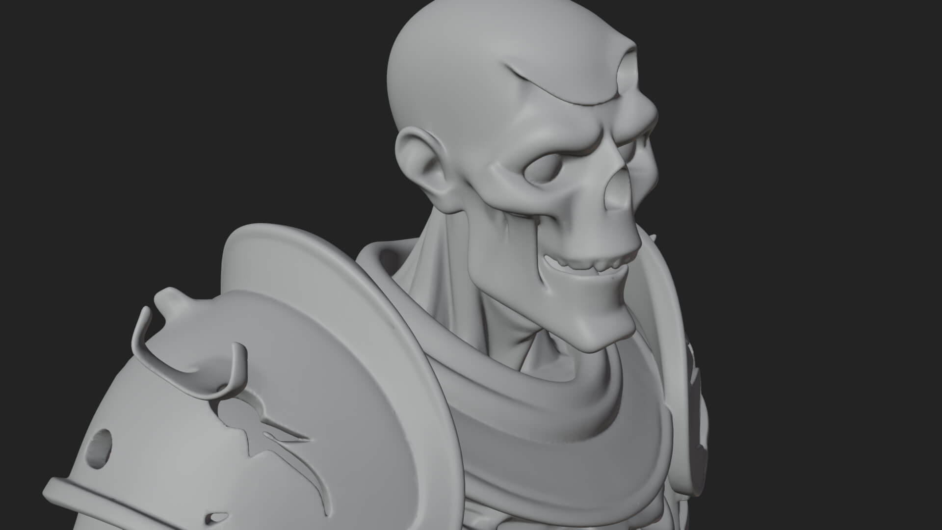Skeleton Knight Statue Design 12 3D Print Model 3D Model