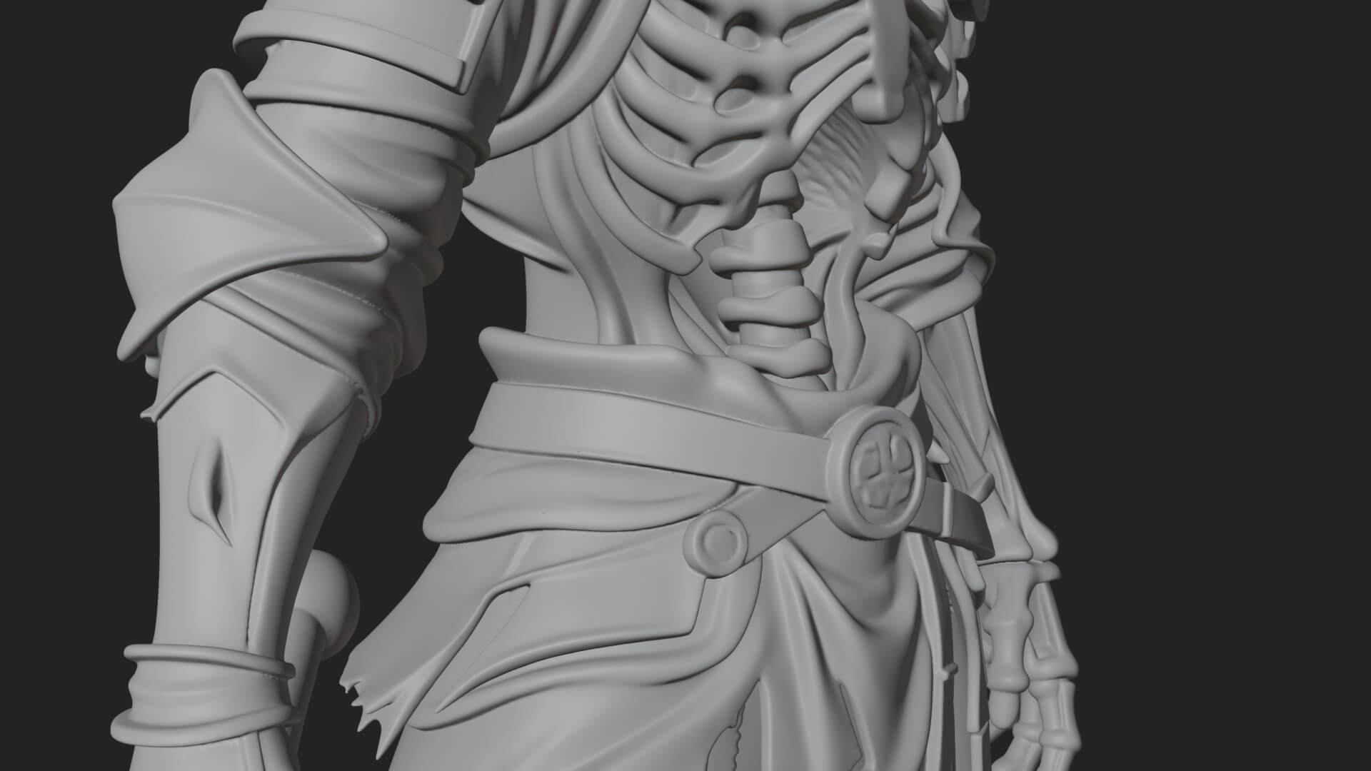 Skeleton Knight Statue Design 12 3D Print Model 3D Model