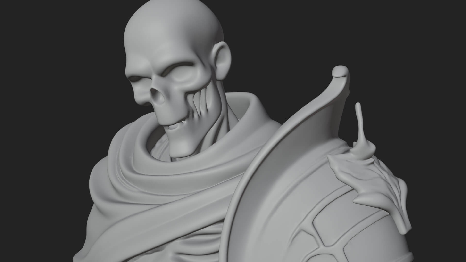 Skeleton Knight Statue Design 13 3D Print Model 3D Model