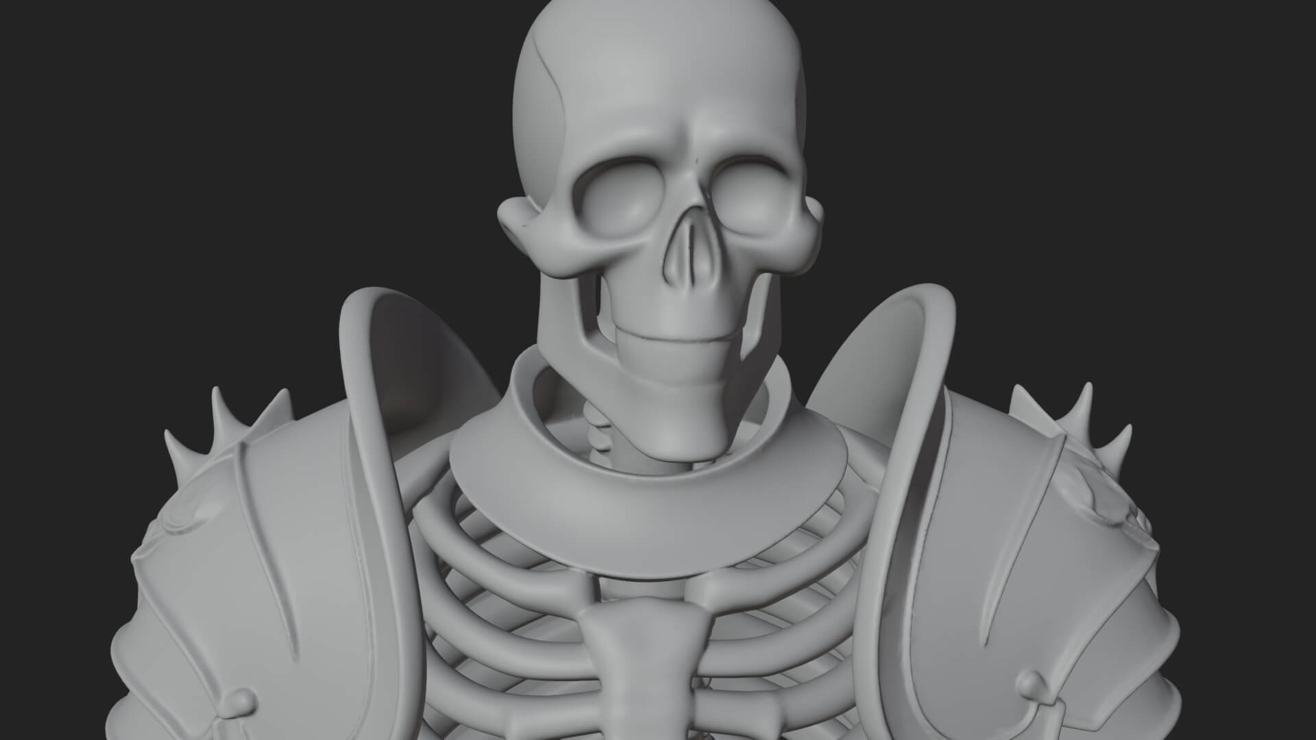 Skeleton Knight Statue Design 14 3D Print Model 3D Model