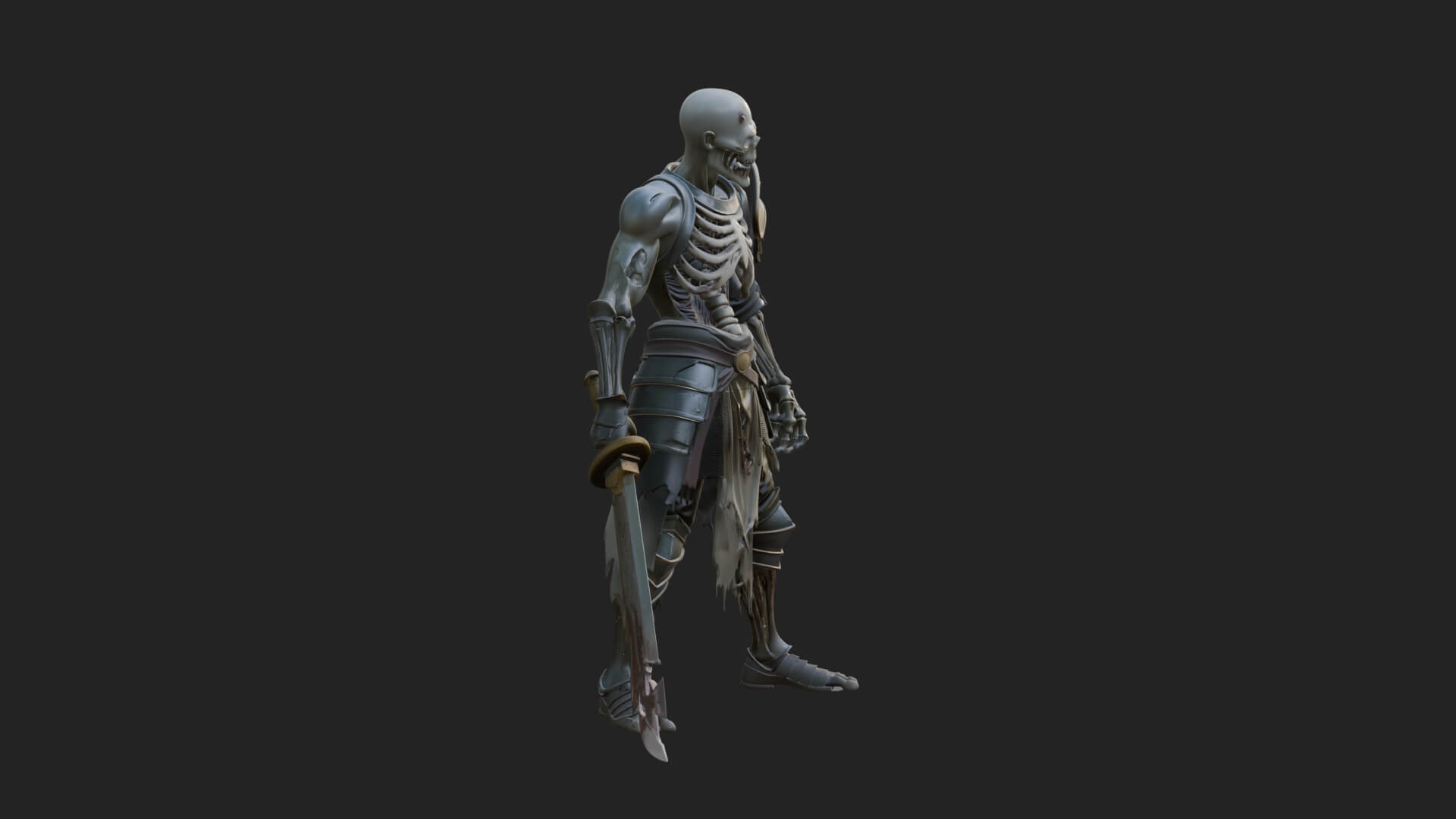 Skeleton Knight Statue Design 15 3D Print Model 3D Model