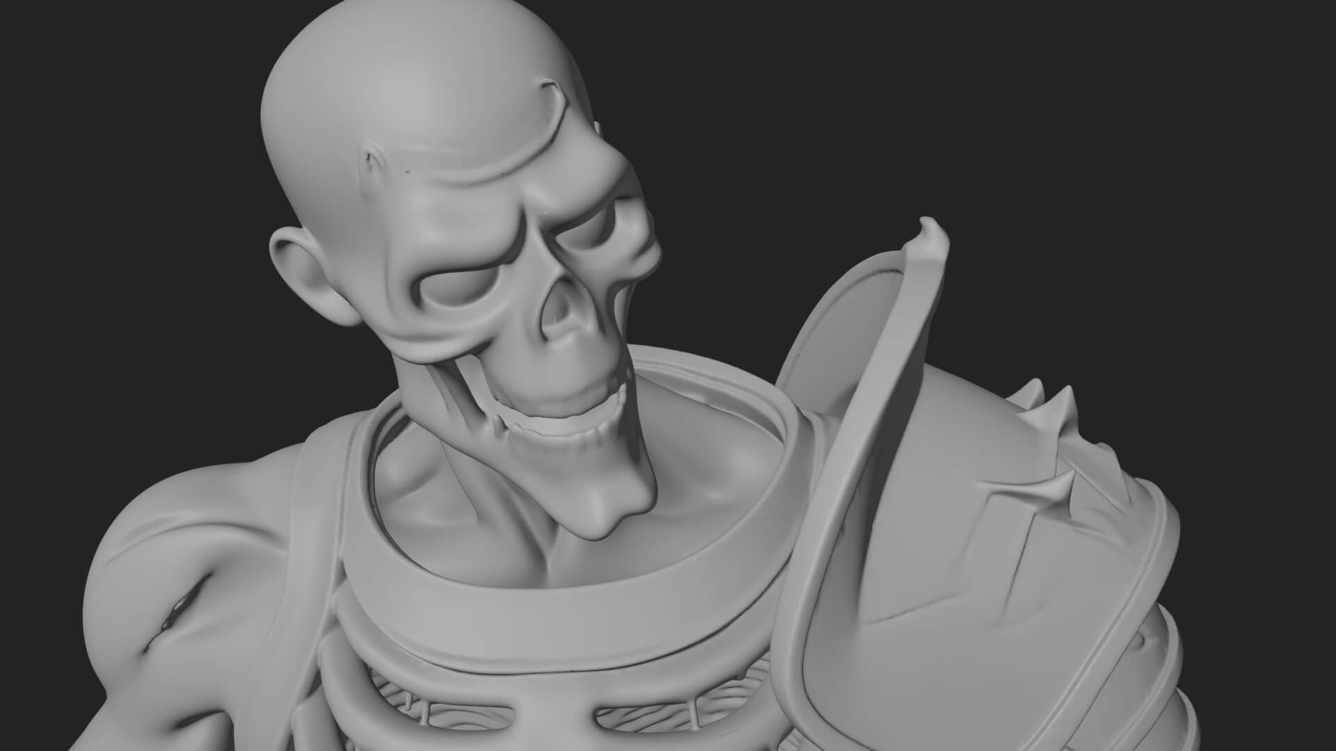 Skeleton Knight Statue Design 15 3D Print Model 3D Model