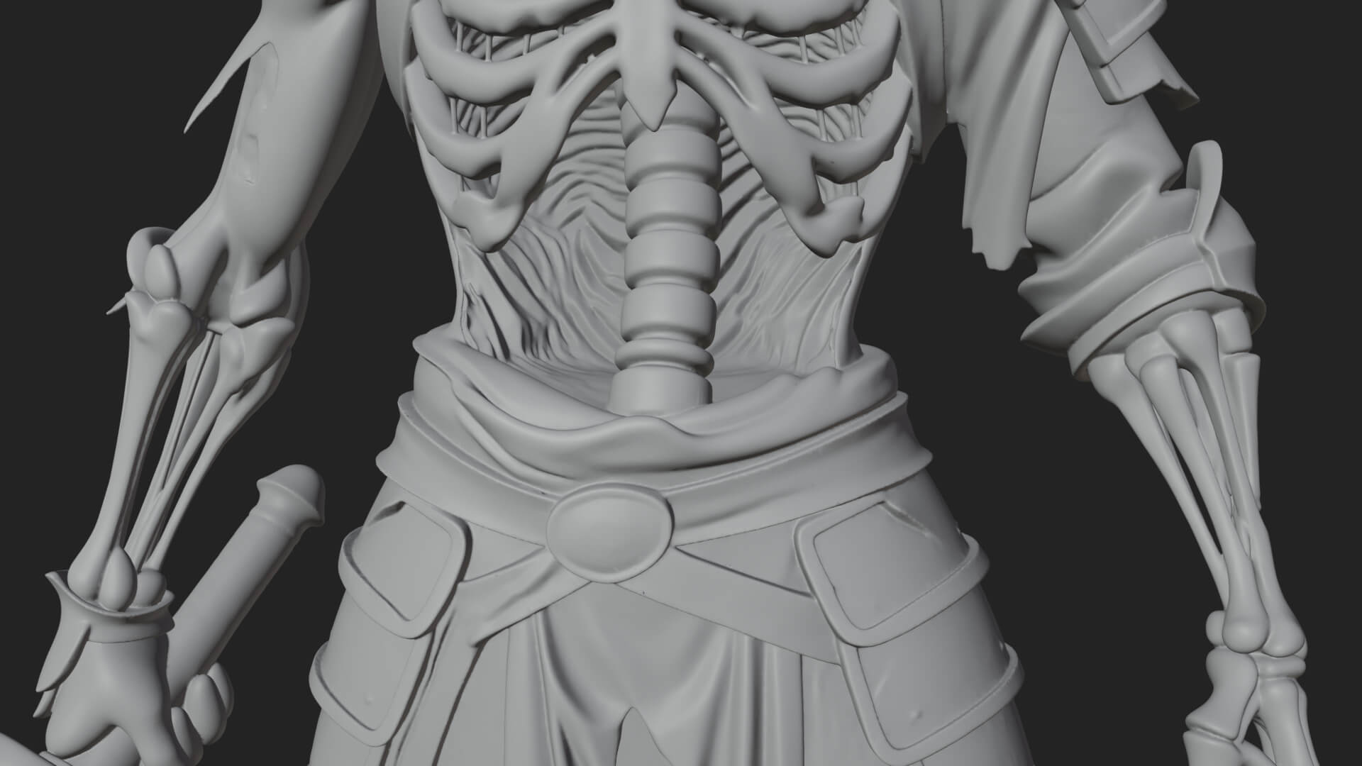 Skeleton Knight Statue Design 15 3D Print Model 3D Model