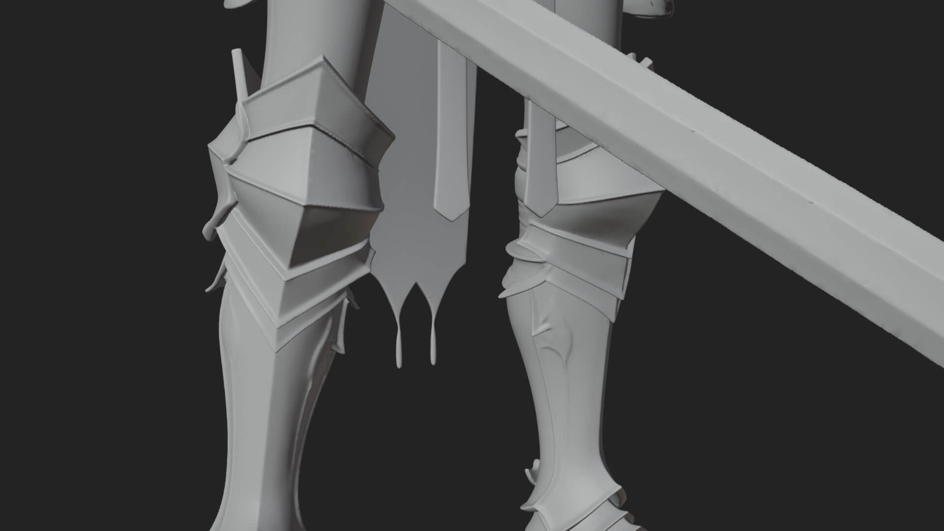 Skeleton Knight Statue Design 4 3D Print Model 3D Model