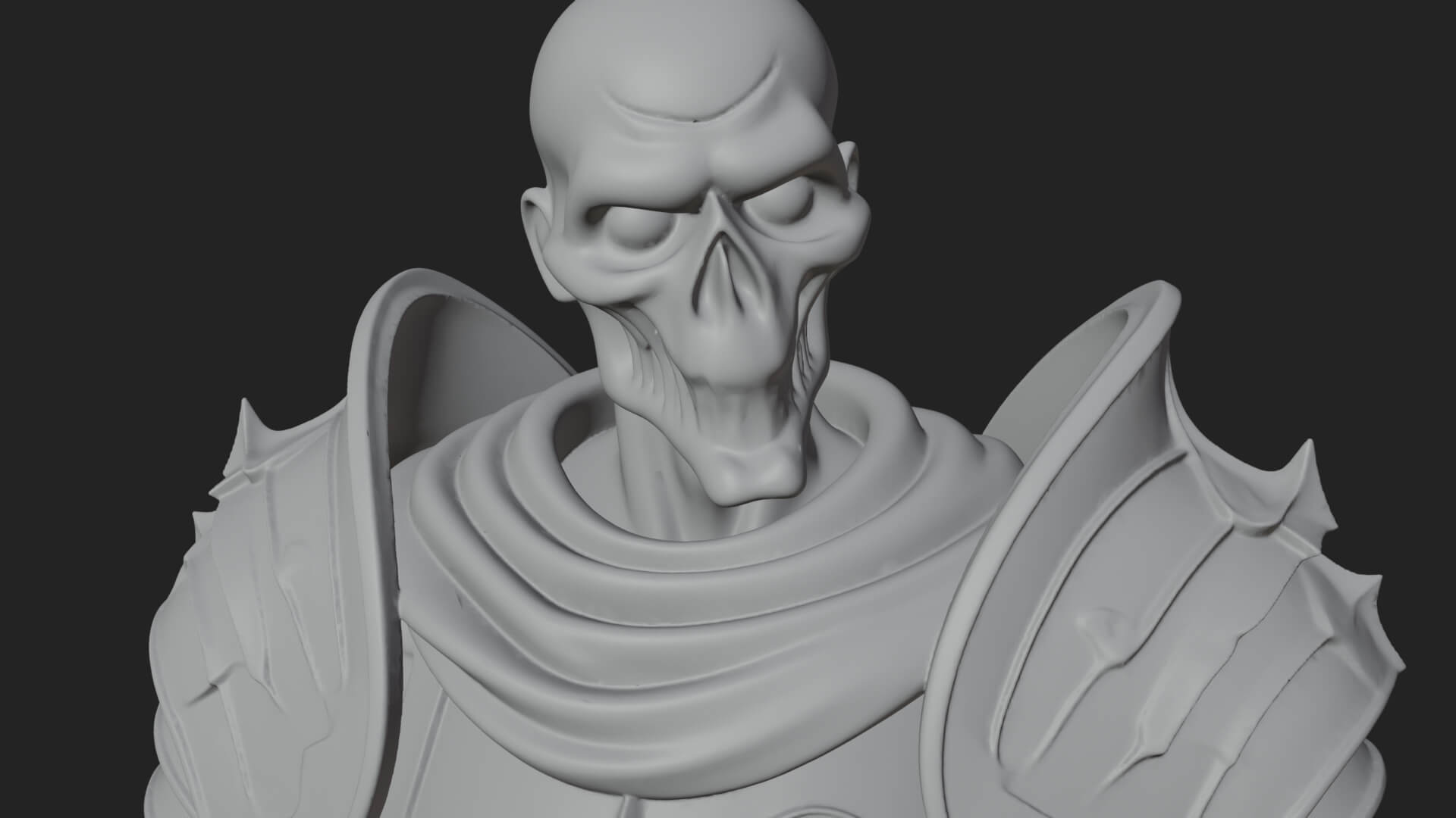 Skeleton Knight Statue Design 5 3D Print Model 3D Model