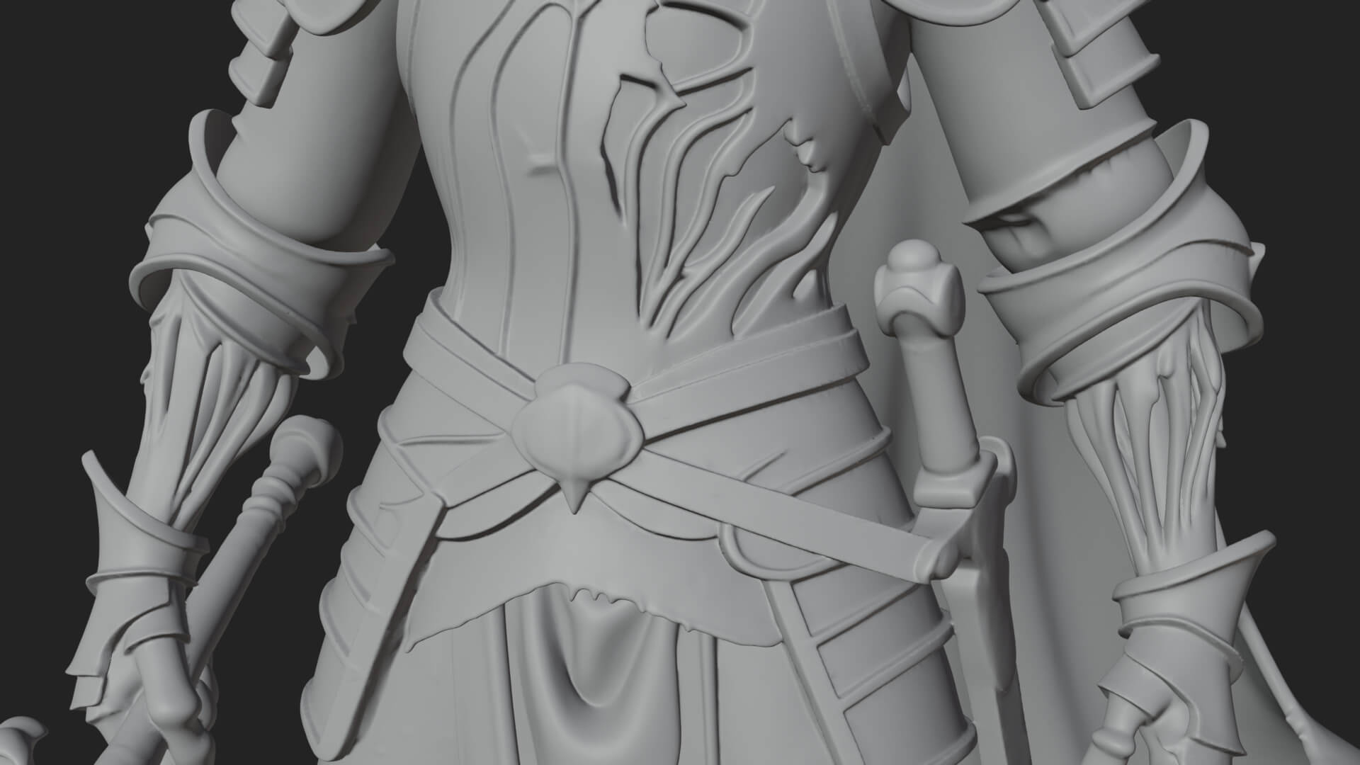 Skeleton Knight Statue Design 5 3D Print Model 3D Model