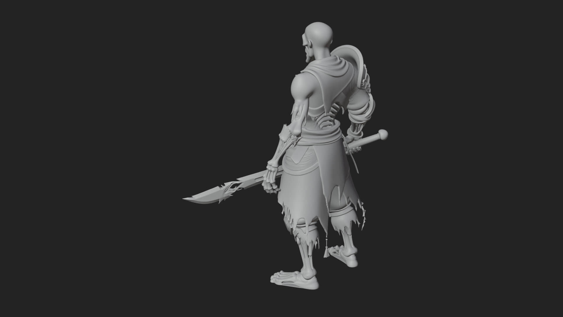 Skeleton Knight Statue Design 6 3D Print Model 3D Model