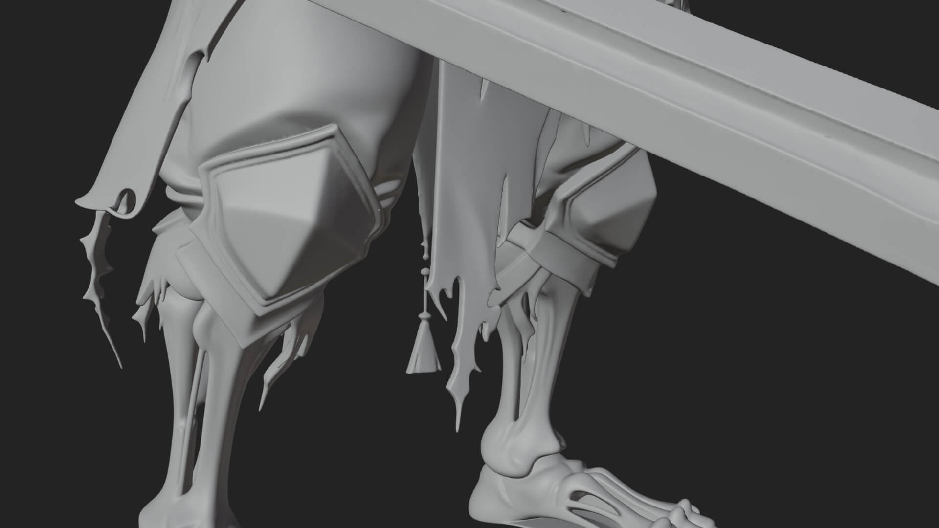 Skeleton Knight Statue Design 6 3D Print Model 3D Model