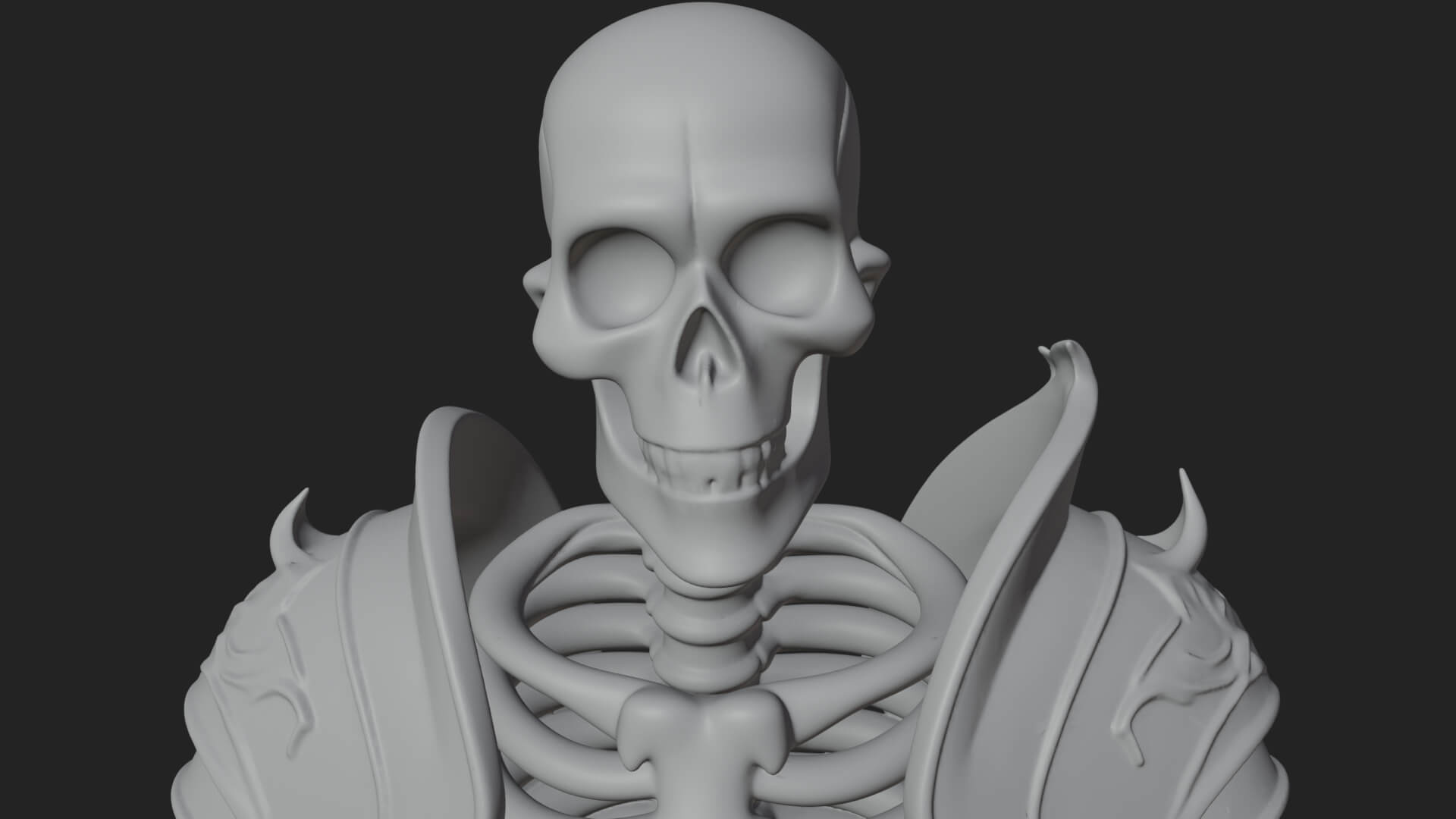 Skeleton Knight Statue Design 7 3D Print Model 3D Model