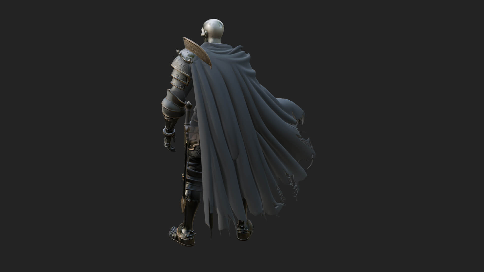 Skeleton Knight Statue Design 8 3D Print Model 3D Model