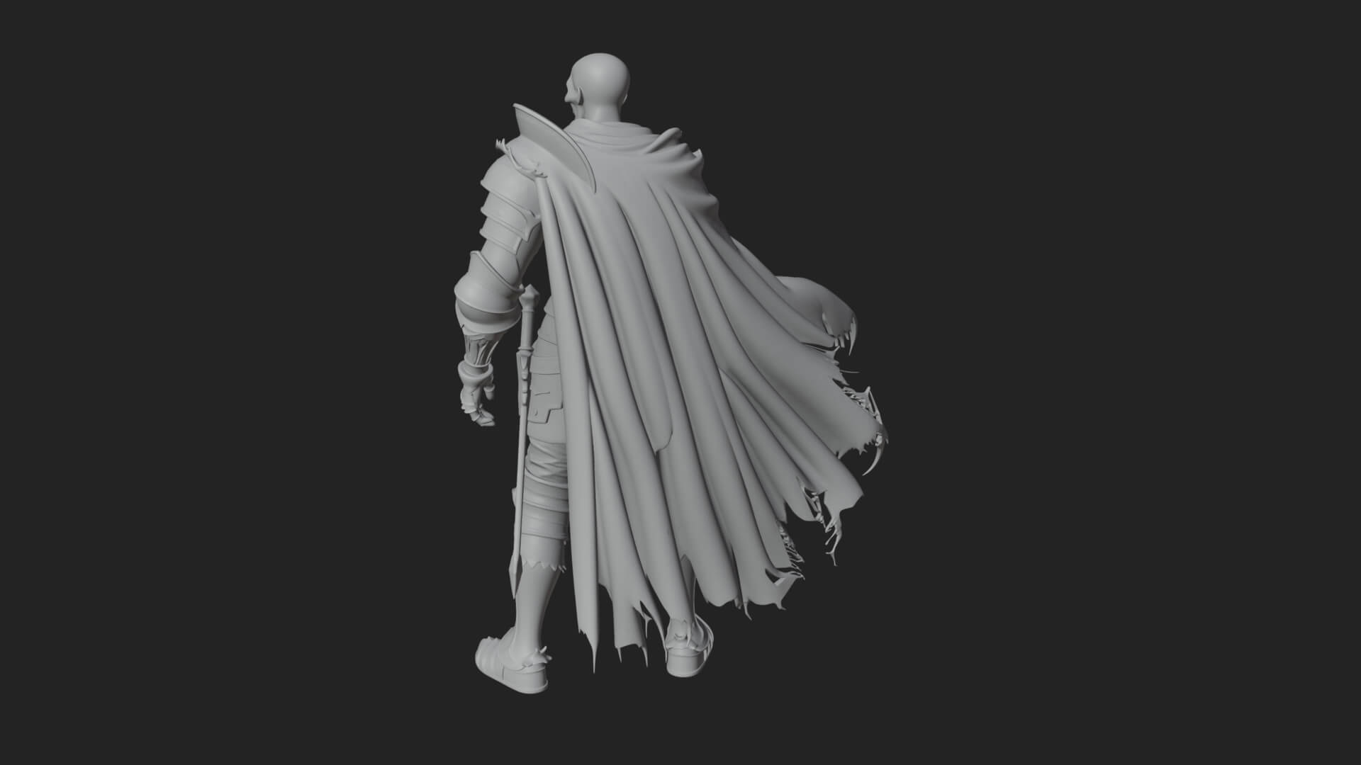 Skeleton Knight Statue Design 8 3D Print Model 3D Model