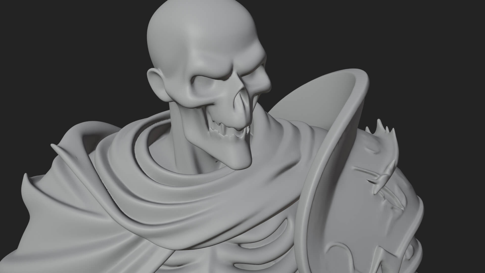 Skeleton Knight Statue Design 8 3D Print Model 3D Model
