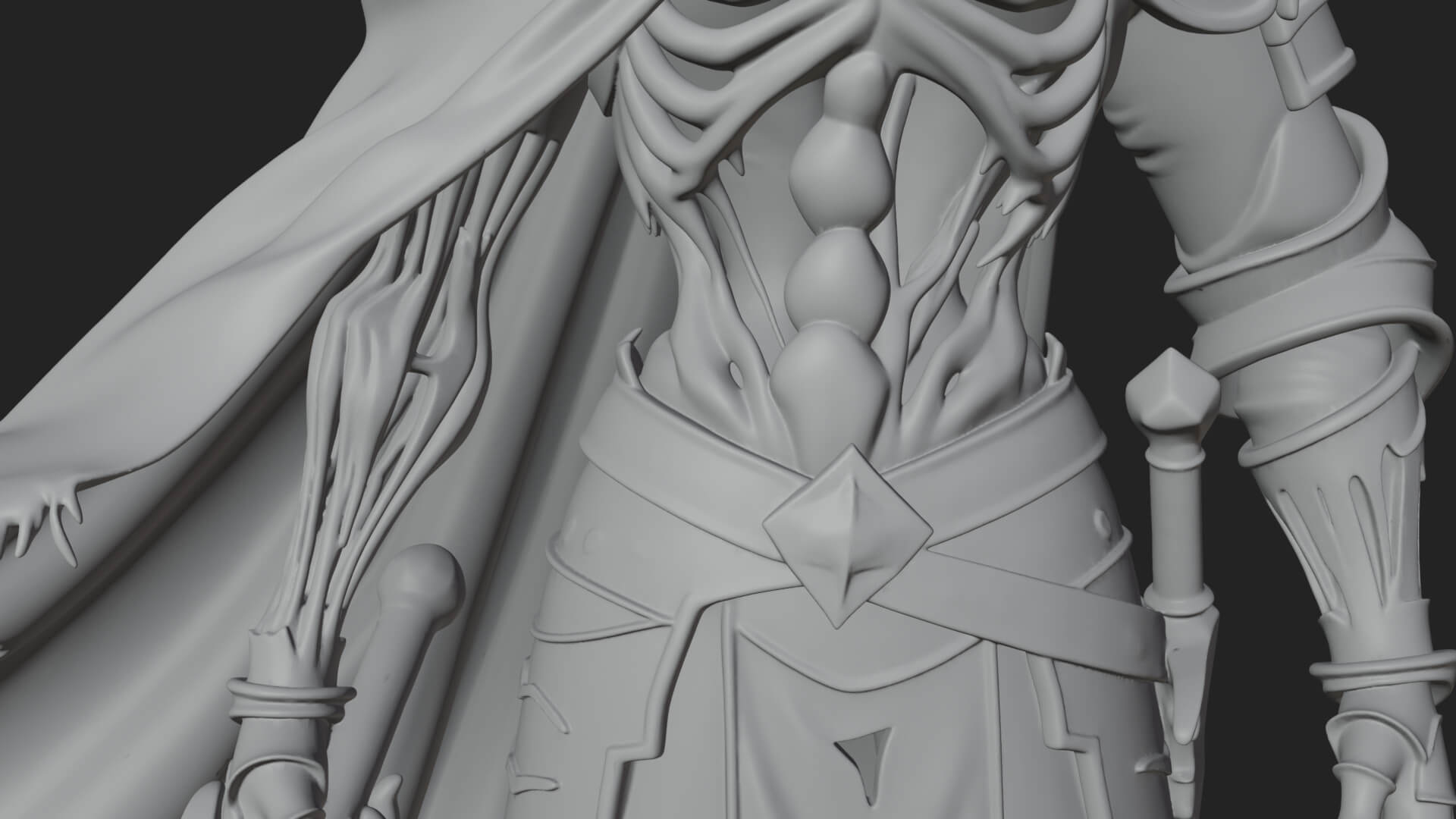 Skeleton Knight Statue Design 8 3D Print Model 3D Model