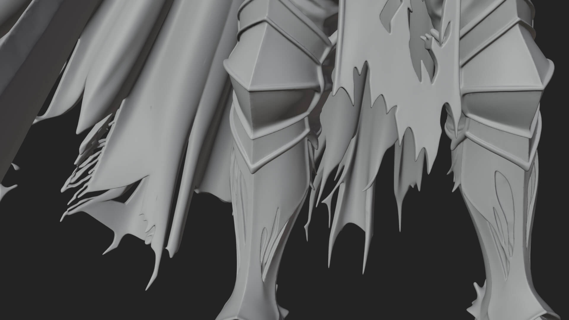 Skeleton Knight Statue Design 8 3D Print Model 3D Model