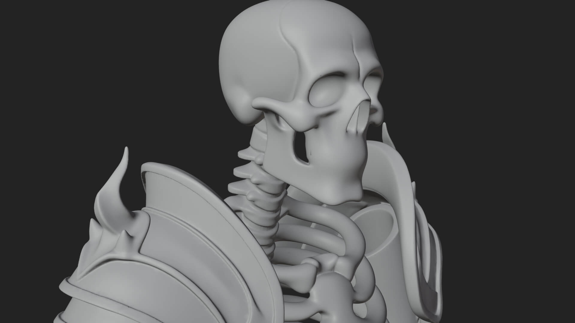 Skeleton Knight Statue Design 9 3D Print Model 3D Model