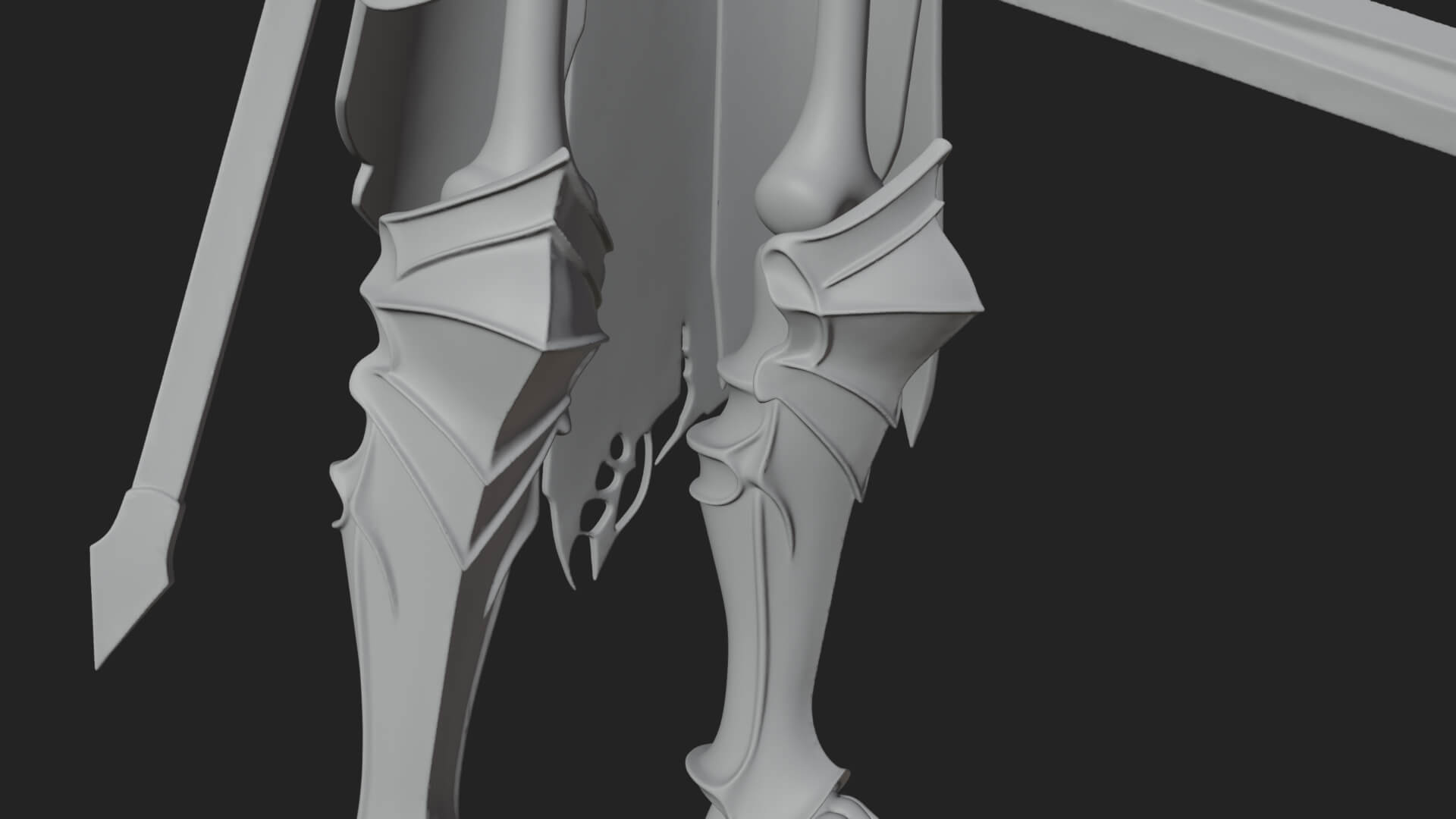 Skeleton Knight Statue Design 9 3D Print Model 3D Model