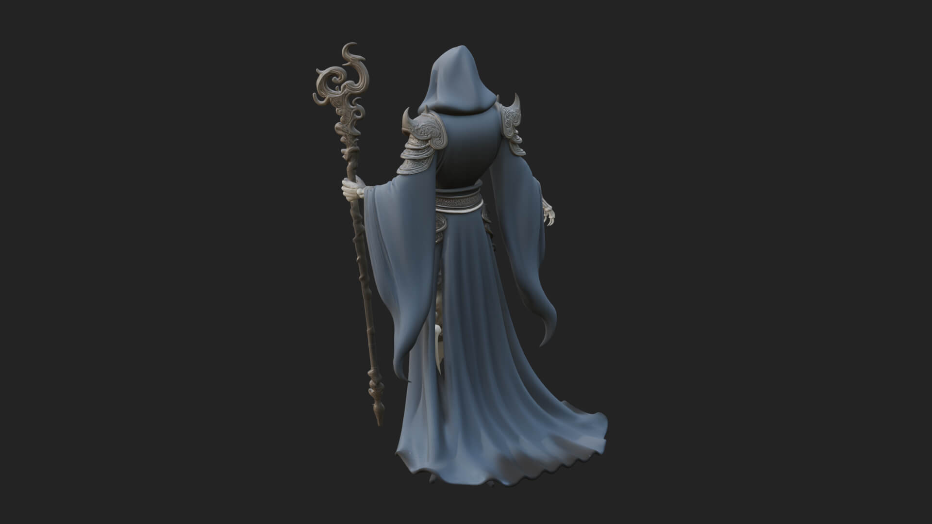Skeleton Lich Statue Design 1 3D Print Model 3D Model