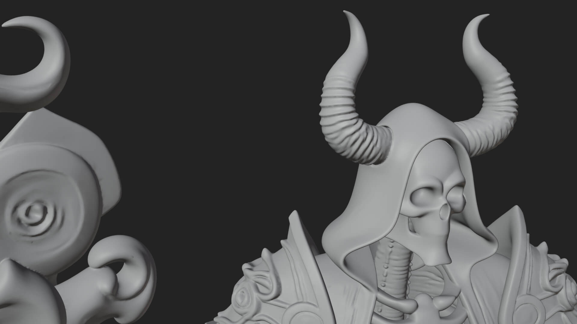 Skeleton Lich Statue Design 10 3D Print Model 3D Model