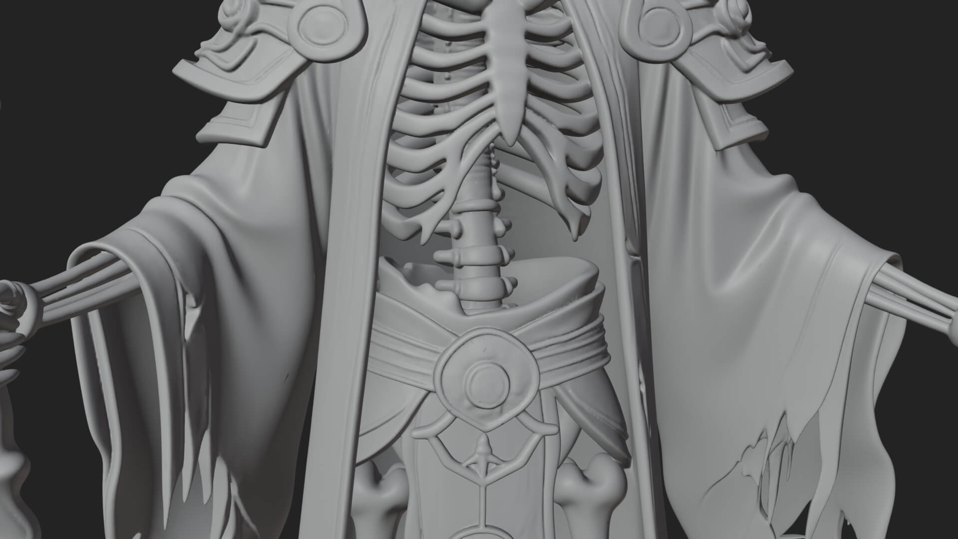 Skeleton Lich Statue Design 10 3D Print Model 3D Model