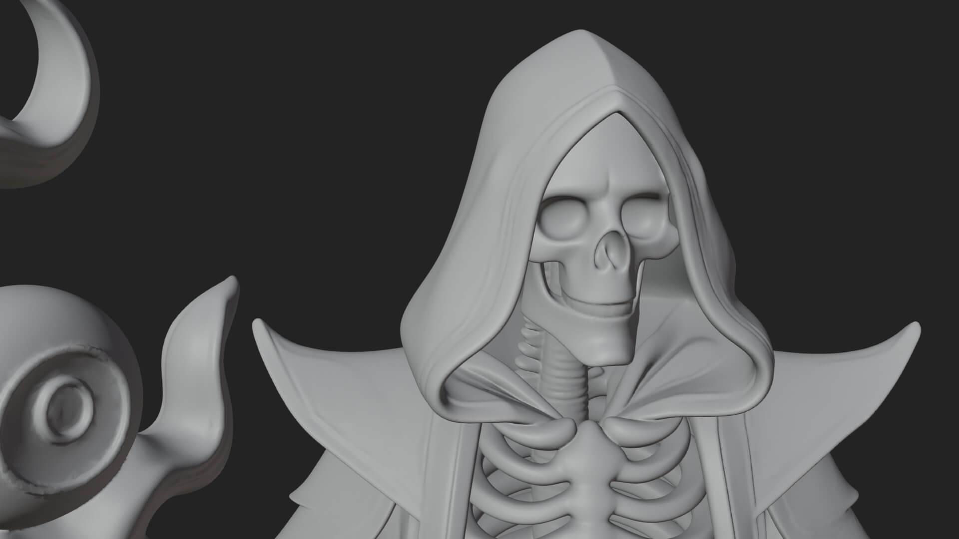 Skeleton Lich Statue Design 11 3D Print Model 3D Model