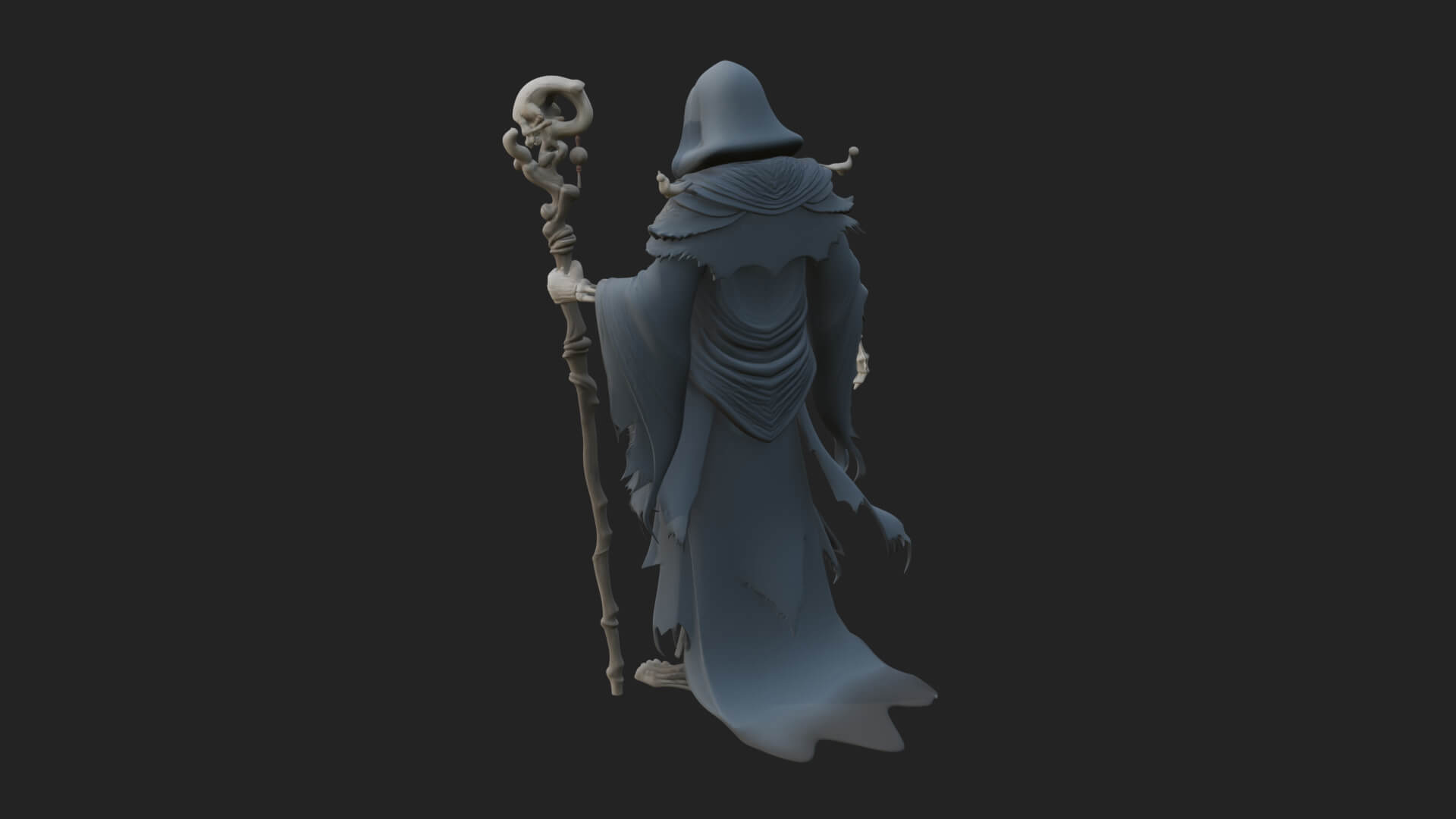 Skeleton Lich Statue Design 12 3D Print Model 3D Model