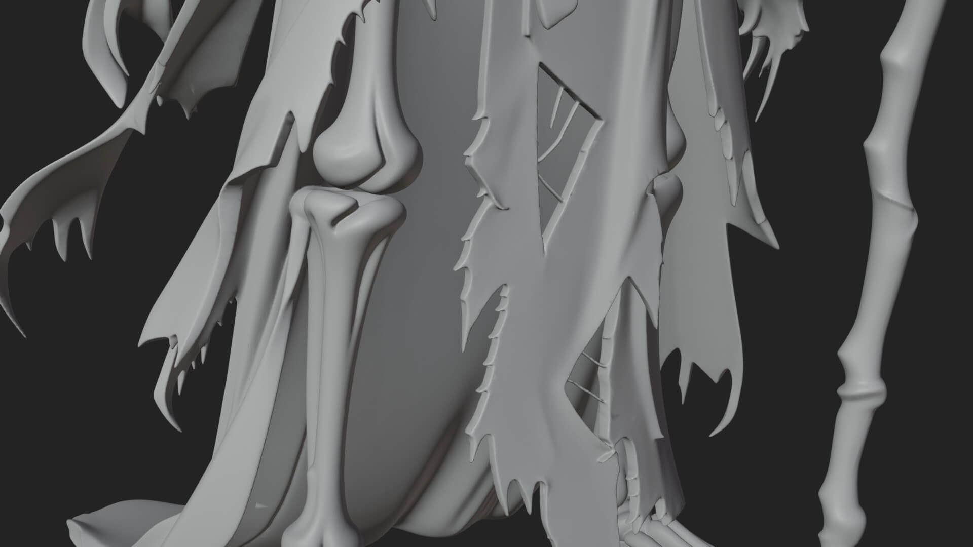 Skeleton Lich Statue Design 12 3D Print Model 3D Model