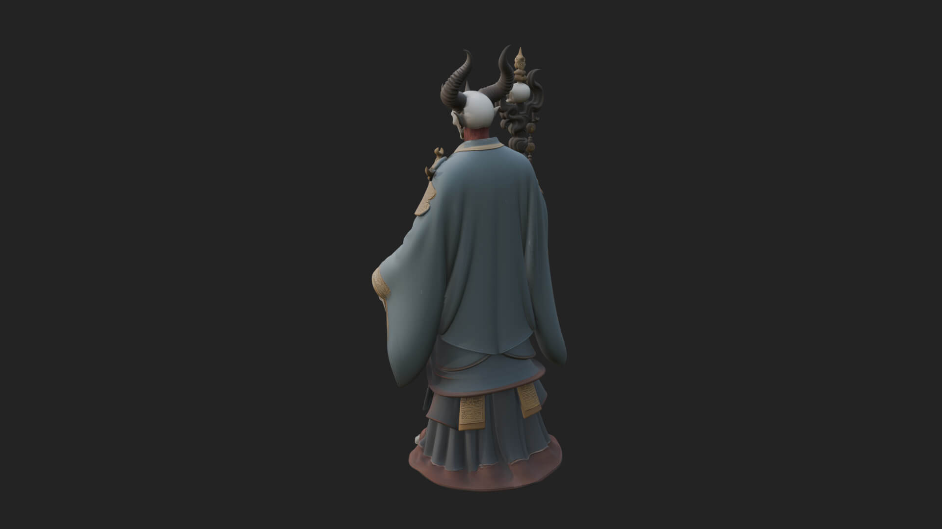 Skeleton Lich Statue Design 14 3D Print Model 3D Model