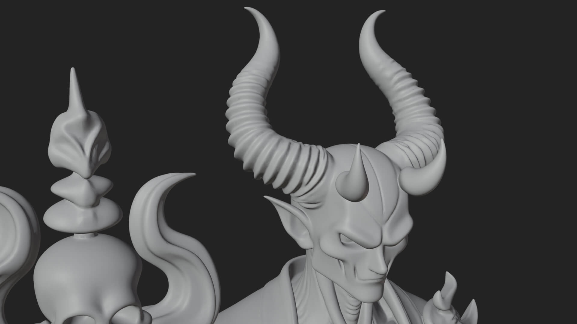 Skeleton Lich Statue Design 14 3D Print Model 3D Model