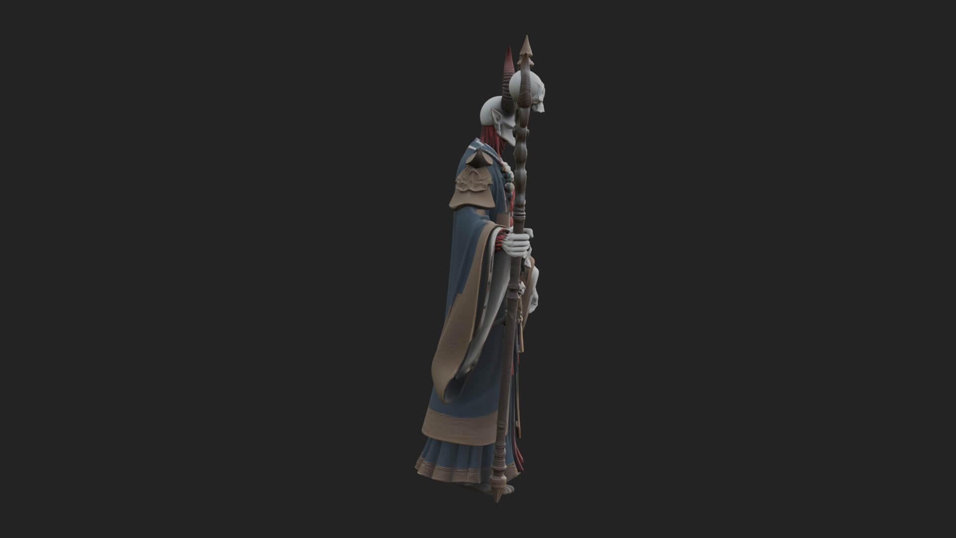 Skeleton Lich Statue Design 15 3D Print Model 3D Model