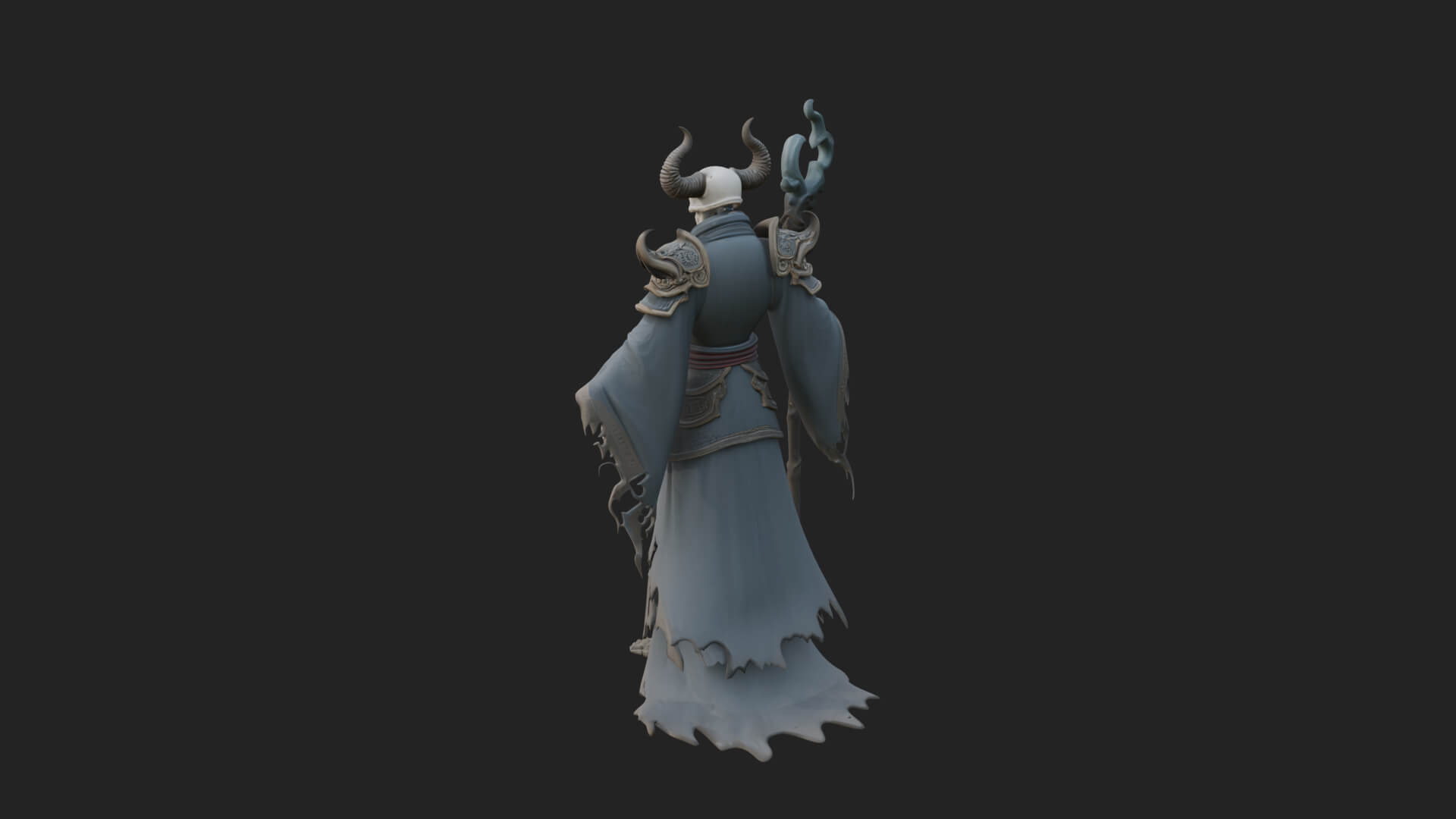 Skeleton Lich Statue Design 16 3D Print Model 3D Model