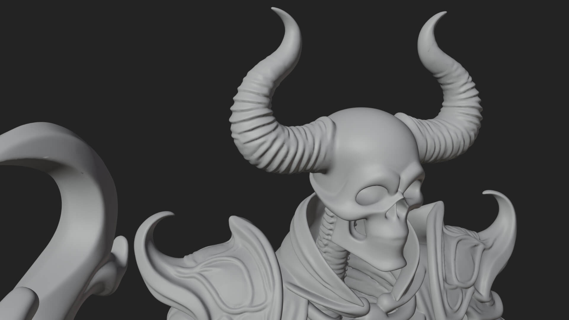Skeleton Lich Statue Design 16 3D Print Model 3D Model