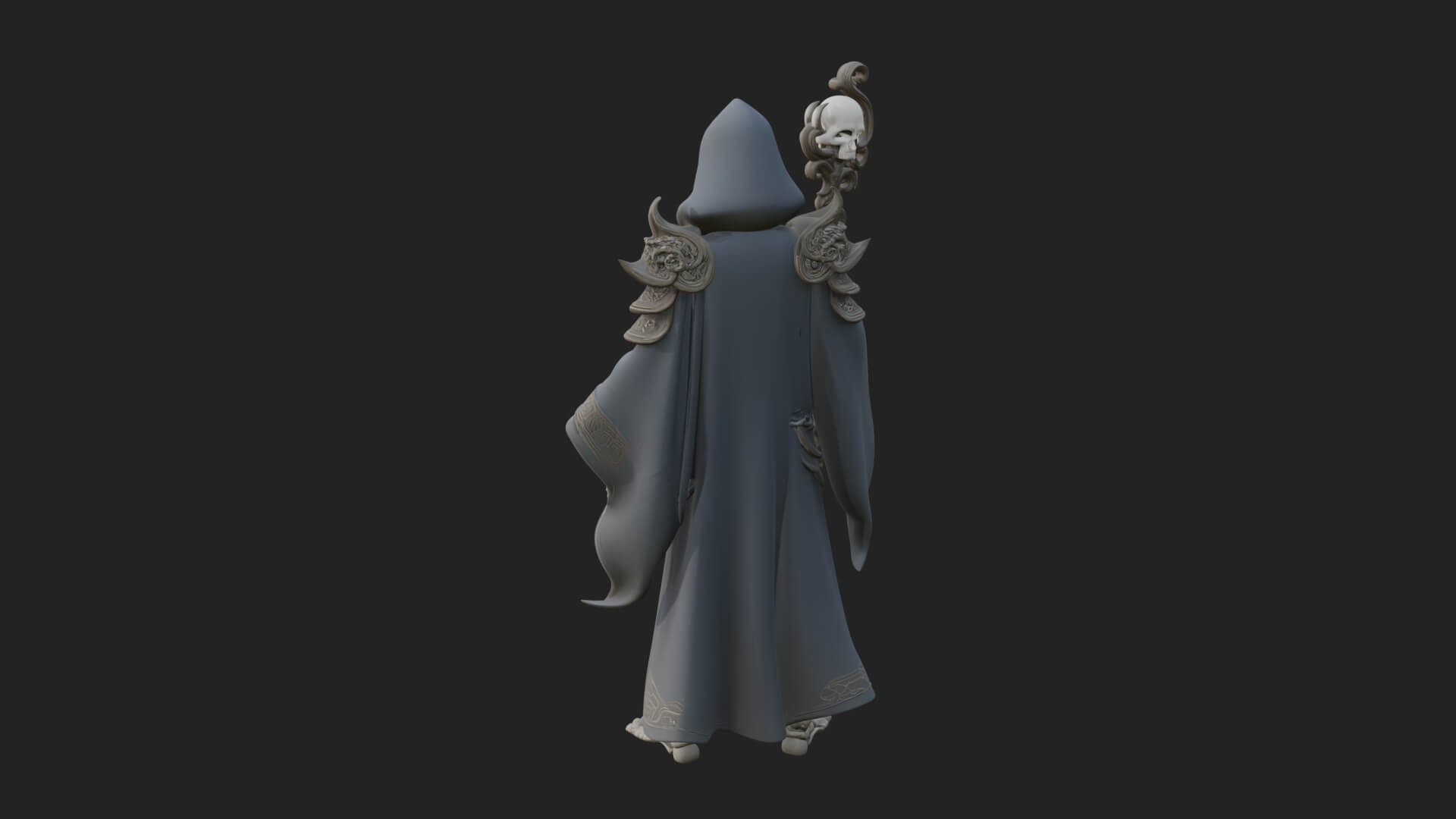 Skeleton Lich Statue Design 17 3D Print Model 3D Model
